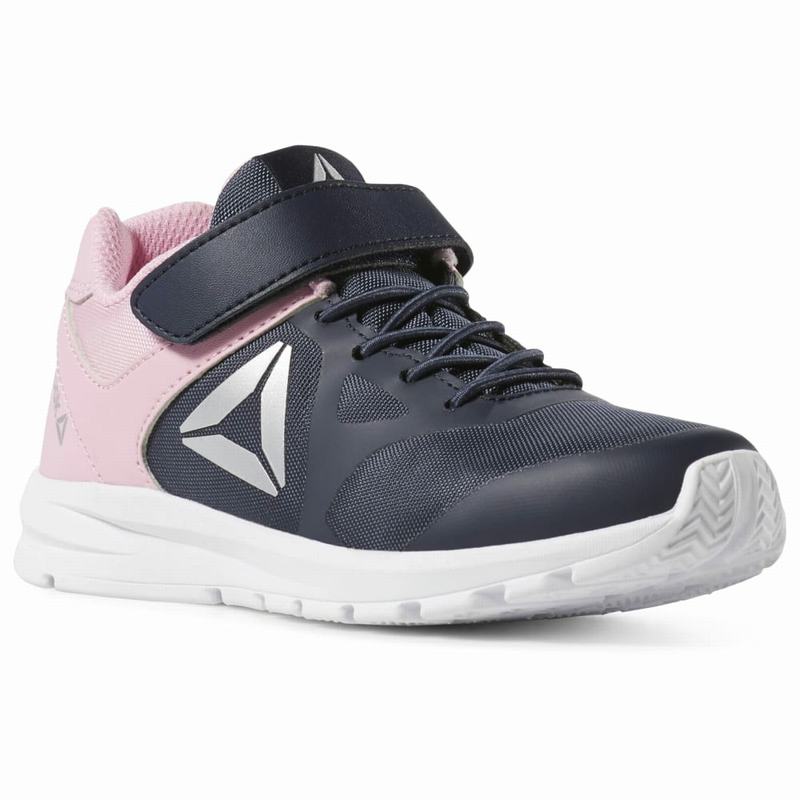 Reebok Rush Runner Bežecké Tenisky Chlapcenske - Námornícka Modrá/Ruzove MC3978WF